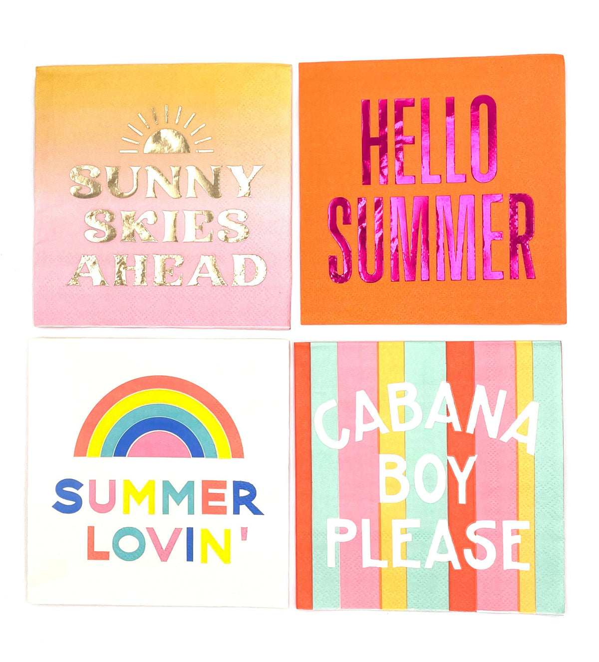 Pool Party Cocktail Funny Napkins | Cabana Boy Please -
