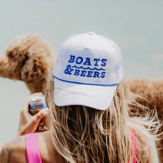 Boats & Beers Trucker Cap with Rope