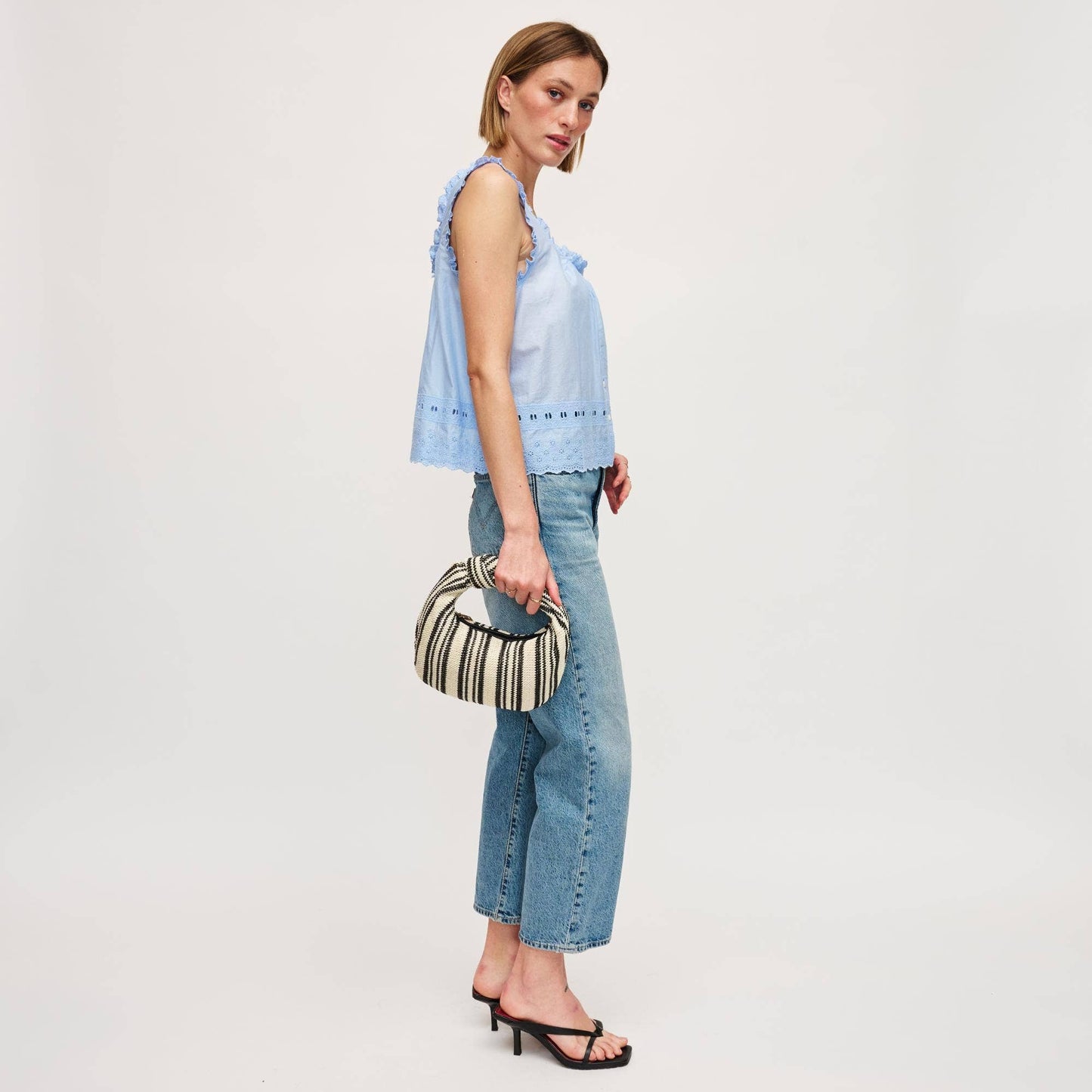 Tracy - Stripes Clutch