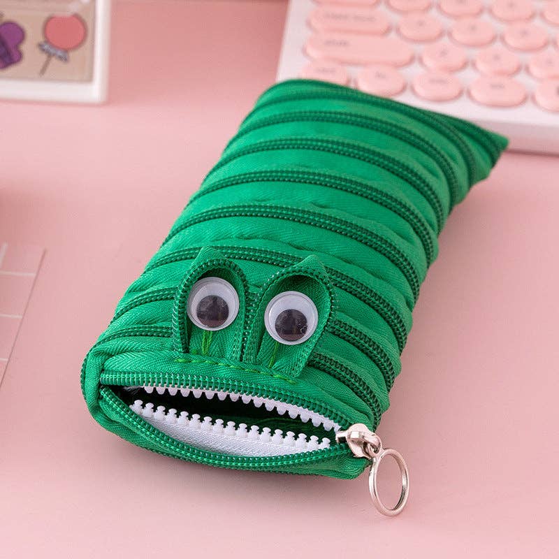 Pencil Case Caterpillar Zipper Large Capacity Cute