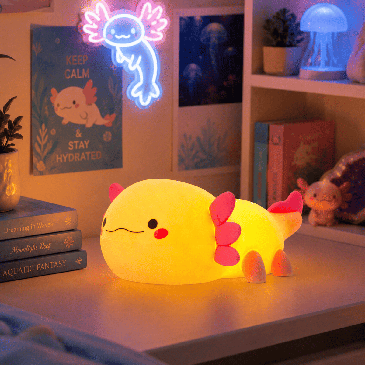 Squishy Night Light - Baby Axolotl