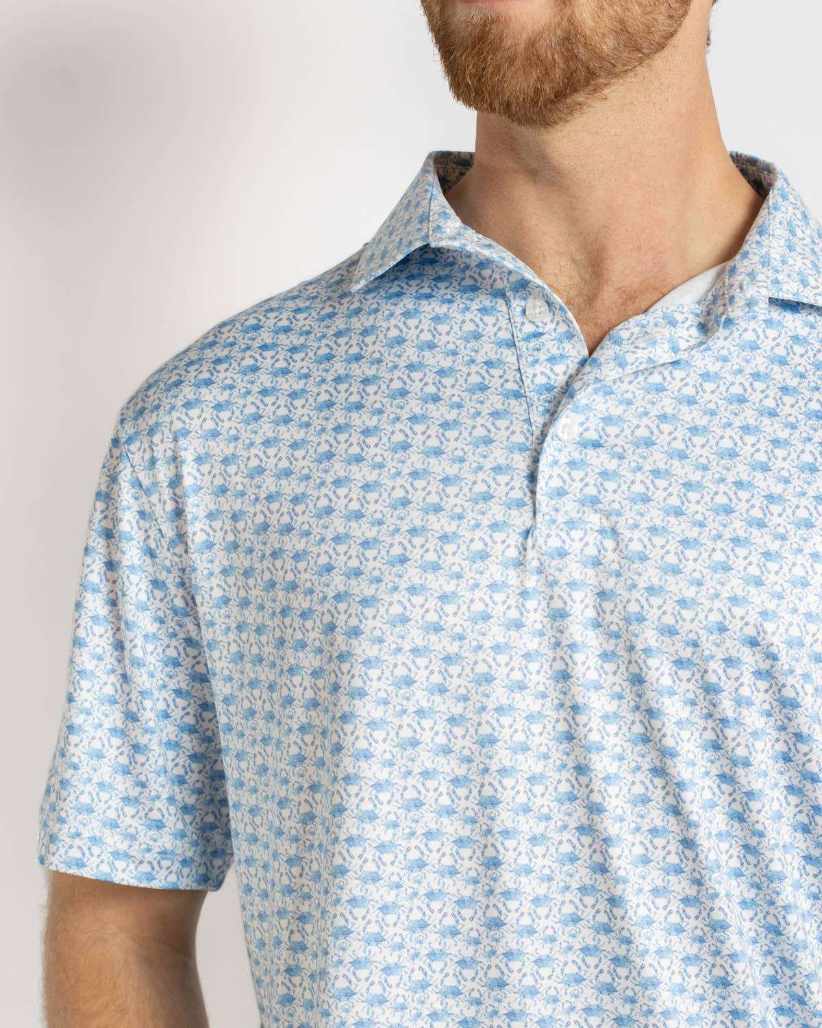 Men's Chesapeake Crab Performance Polo   Blue/White   -Asst.