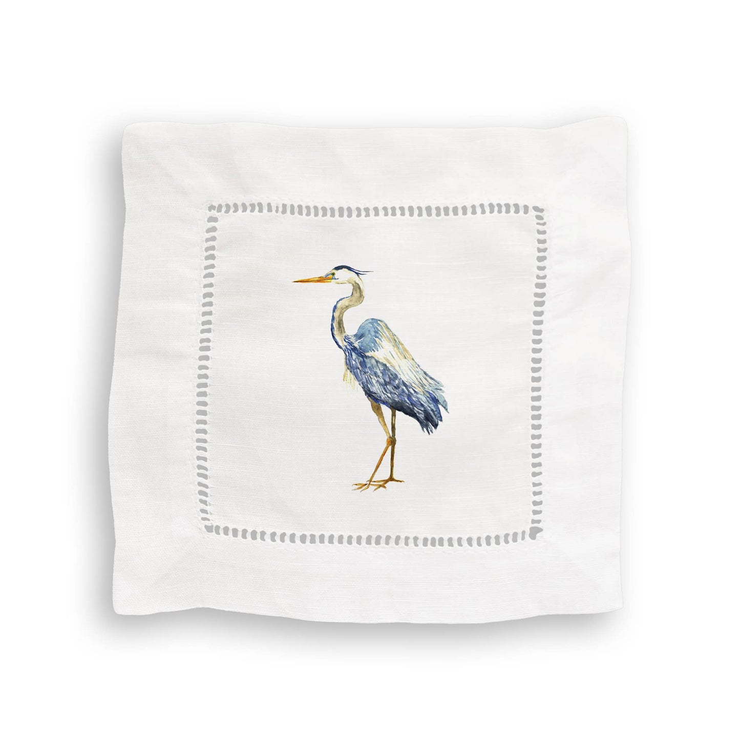 Sea Birds Mixed Linen Cocktail Napkin Set