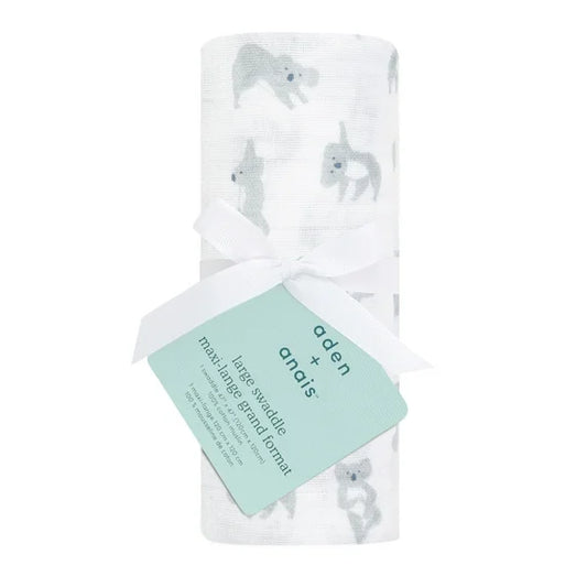 Aden + Anais Large Swaddle Now + Zen koalas