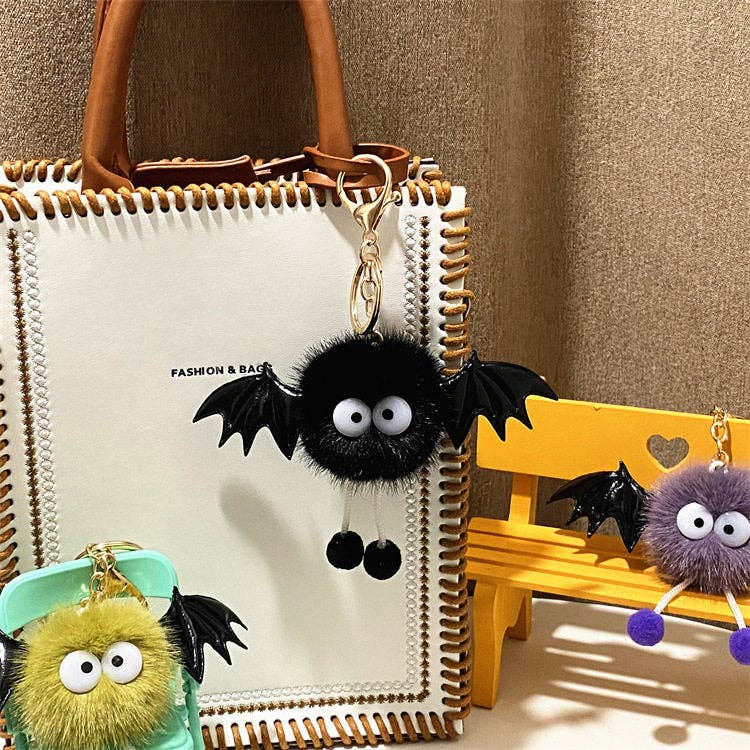 Cartoon Bat Plush Keychain