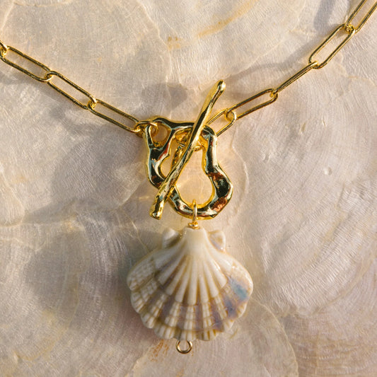Scallop Noir Pearl