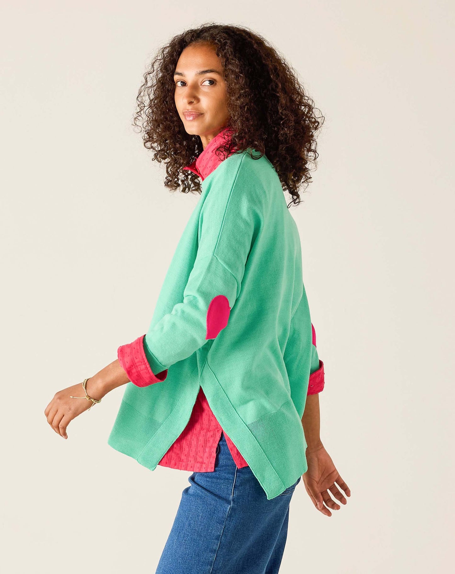 Amour Sweater with Heart Patch