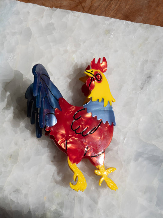 Rooster Hair Clip