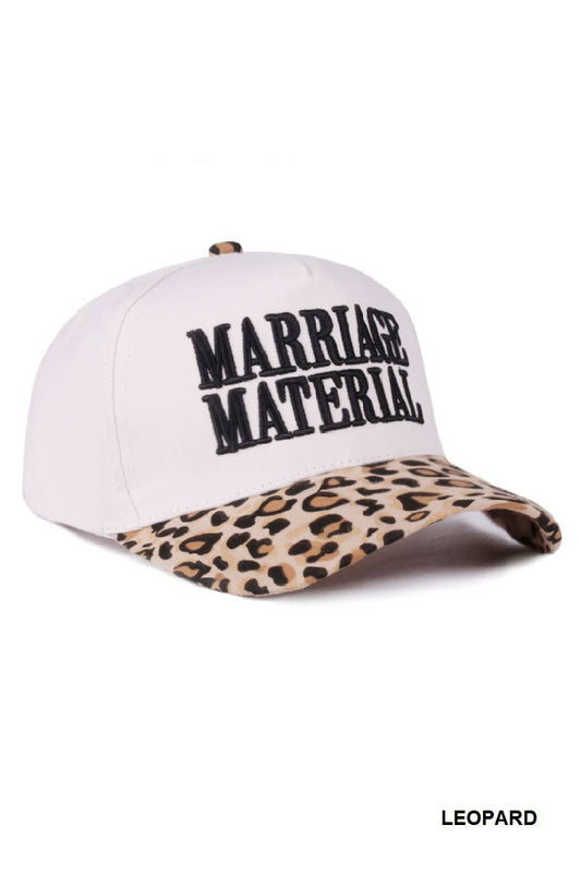Marriage Material Two Tone Canvas Cotton Cap