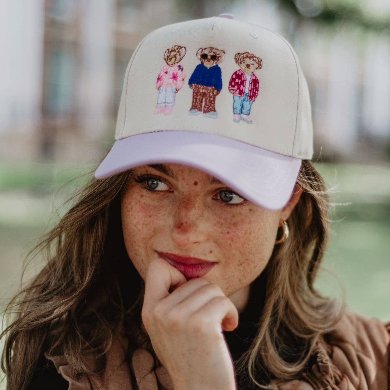 Teddy Bears Two-Toned Vintage Hat