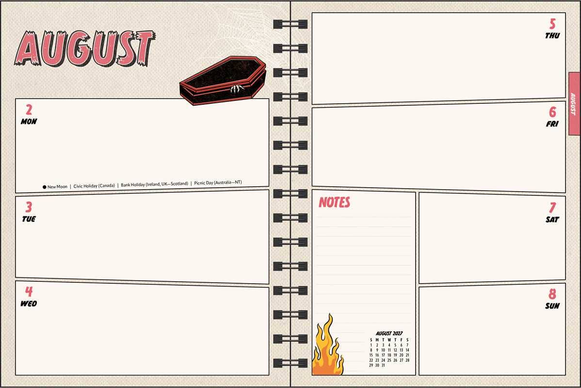 Tragic Girls 2027 Monthly/Weekly Planner Calendar by Katie  Mansfield
