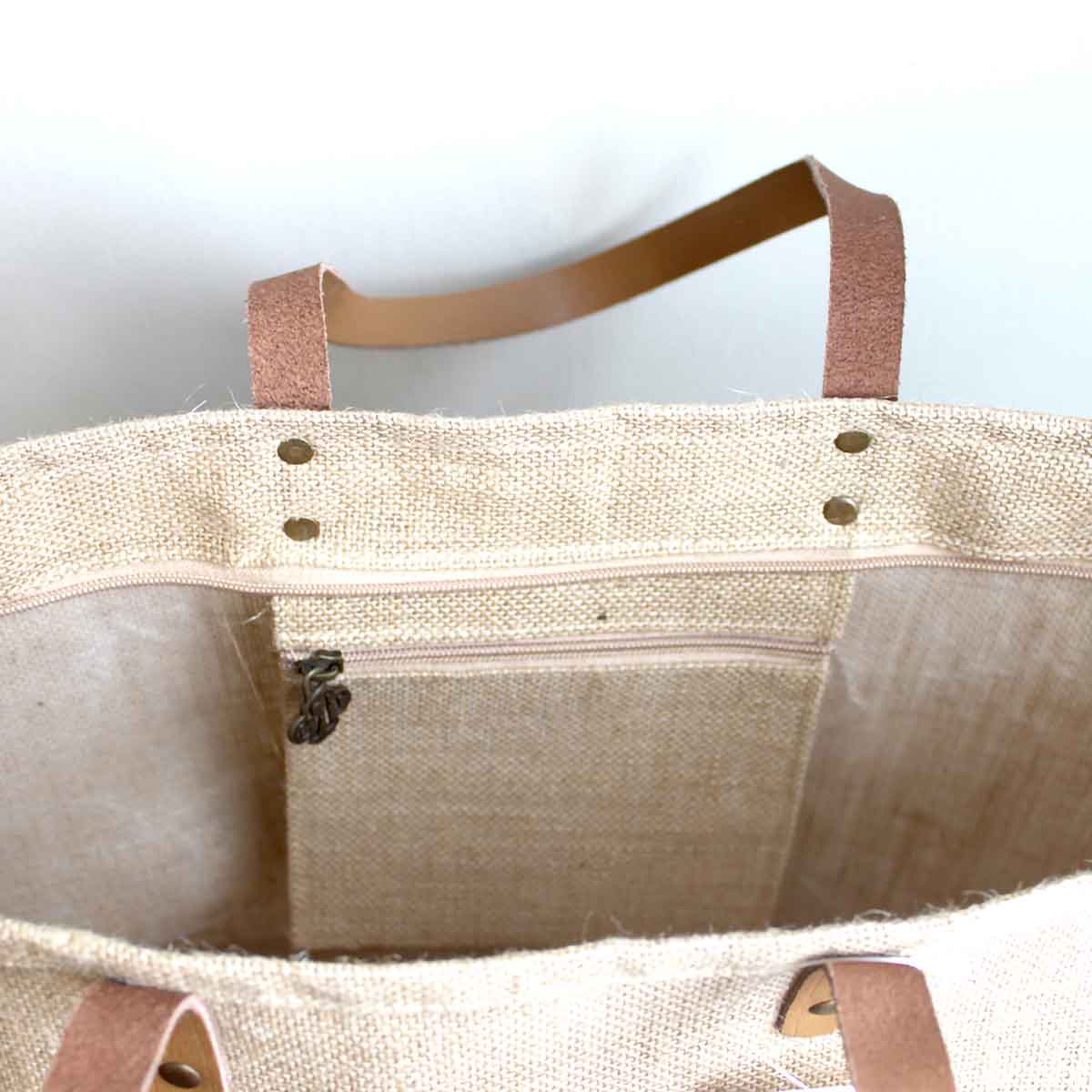 Jute Pocket Tote