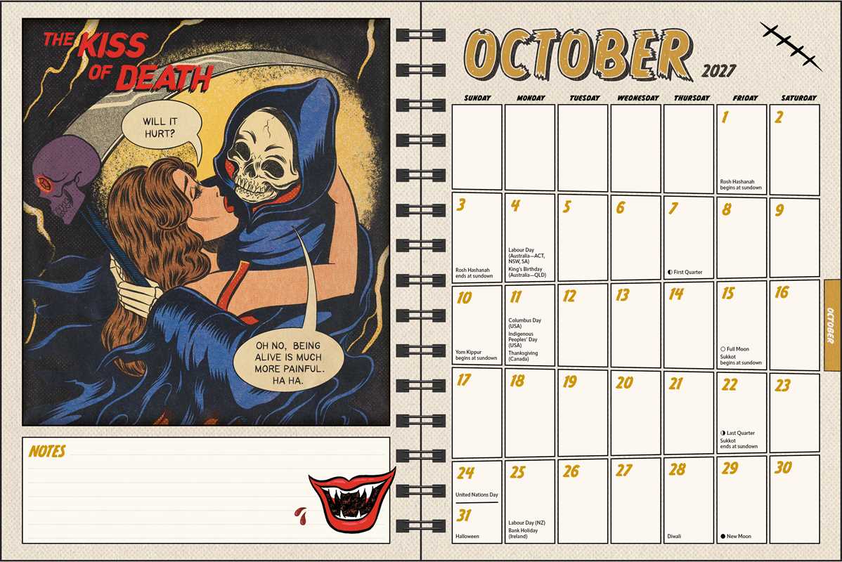 Tragic Girls 2027 Monthly/Weekly Planner Calendar by Katie  Mansfield