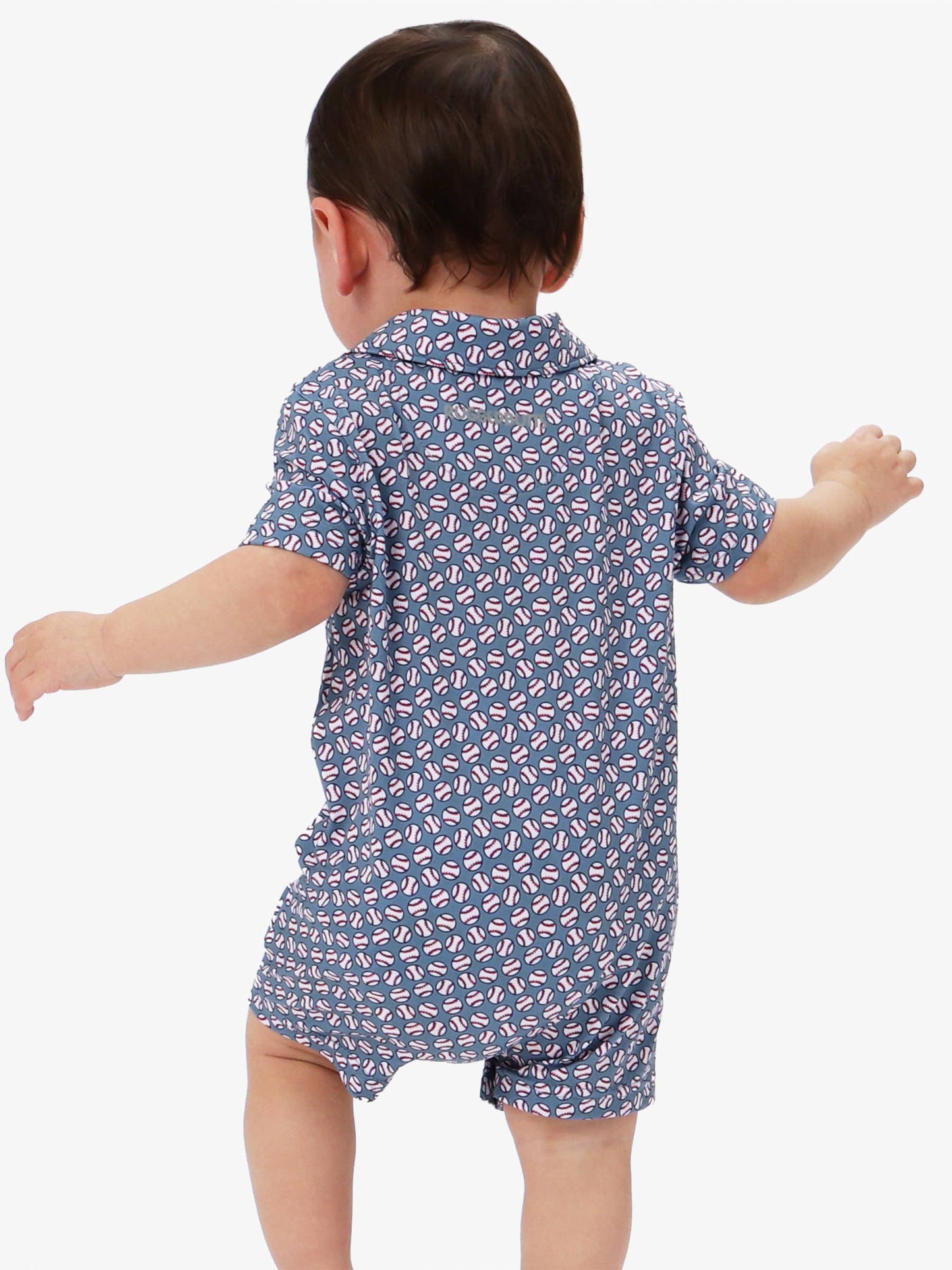 Baby Boys Home Run Performance Polo Romper
