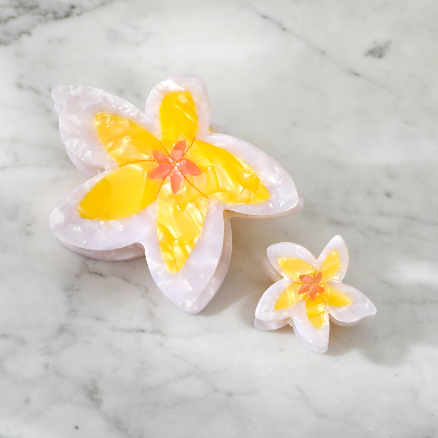 Eco-Friendly Plumeria Frangipani Flower Hair Clip