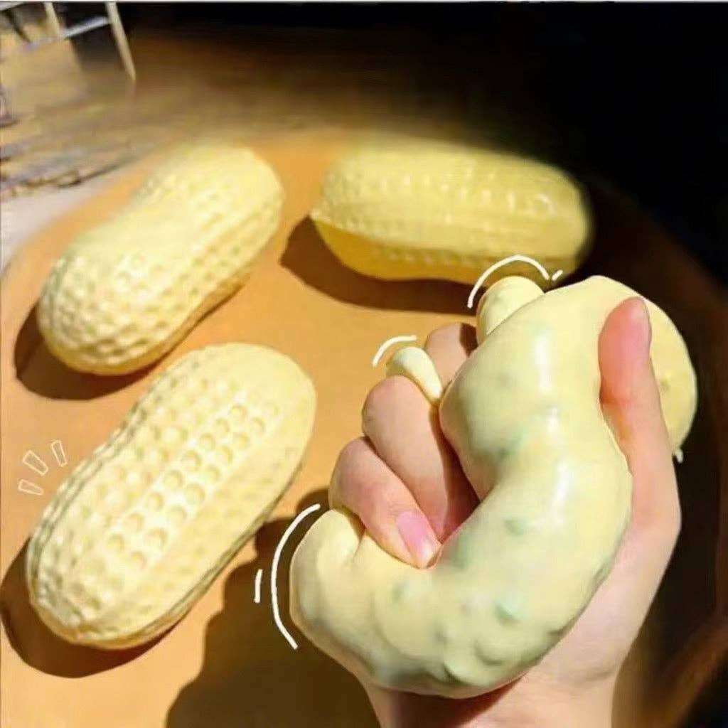 Crackle Peanut Squishy Toy