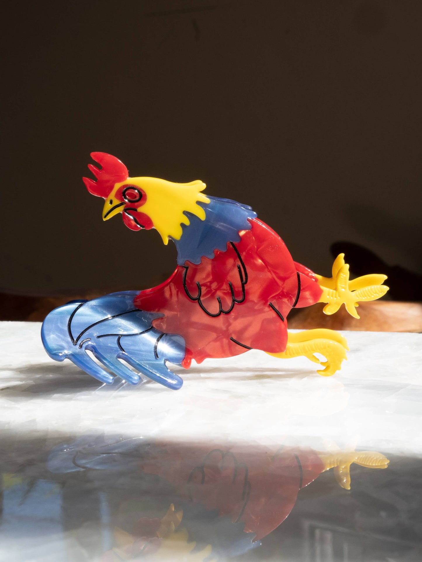 Rooster Hair Clip