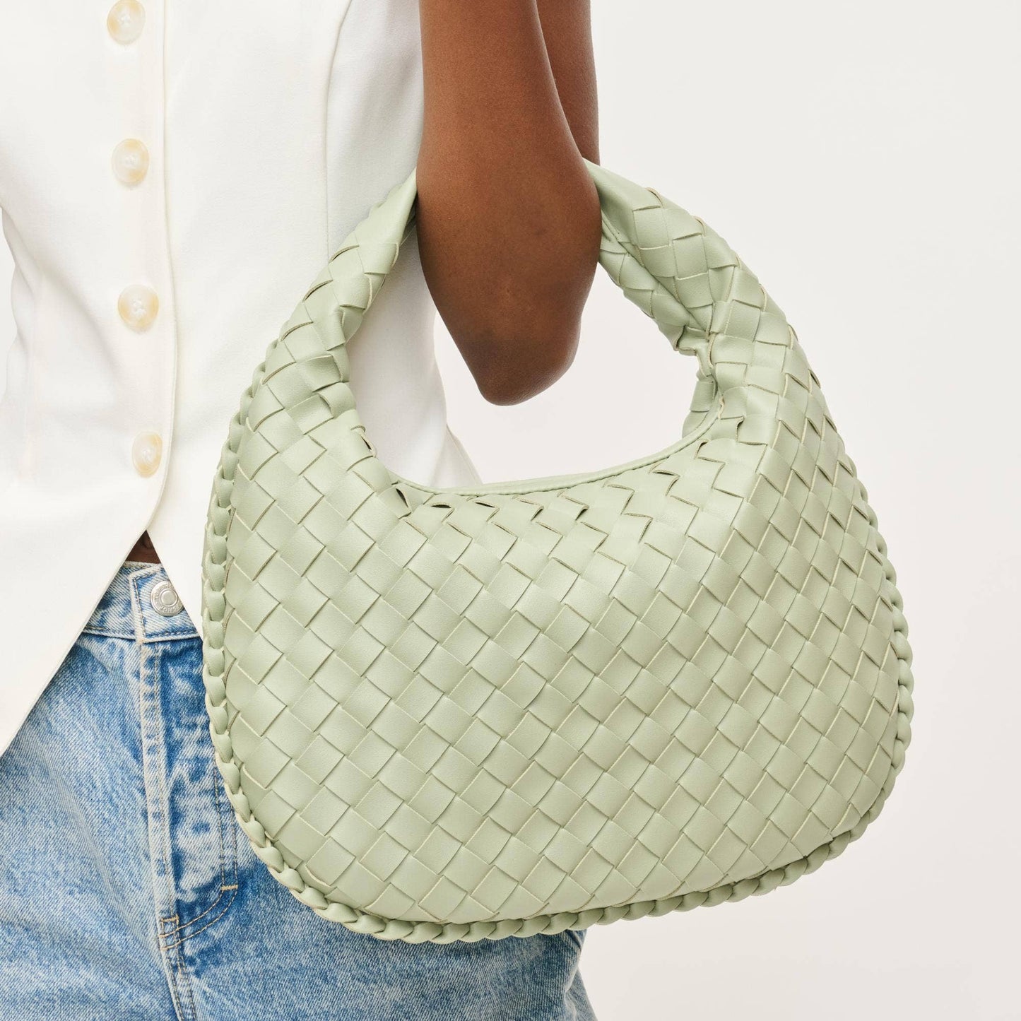 Wendy Woven Shoulder Bag