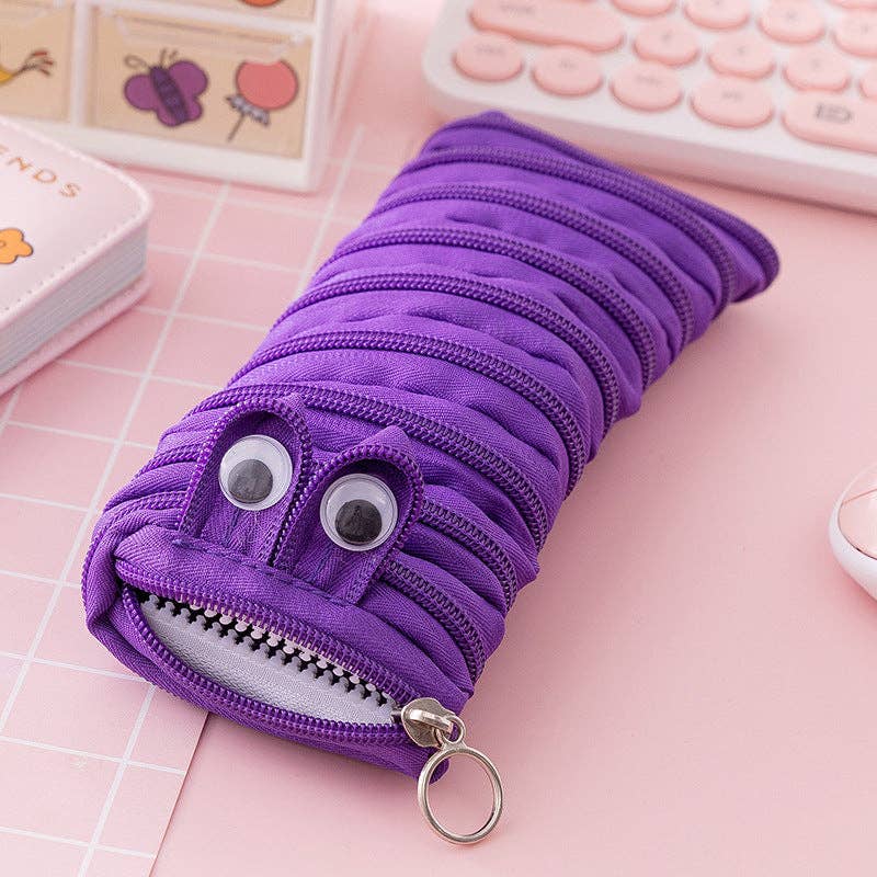 Pencil Case Caterpillar Zipper Large Capacity Cute