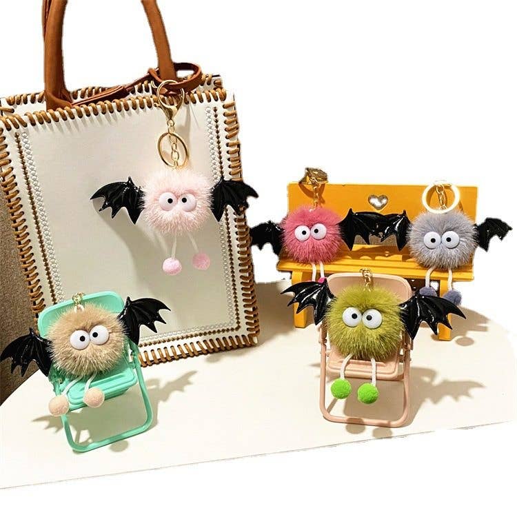 Cartoon Bat Plush Keychain