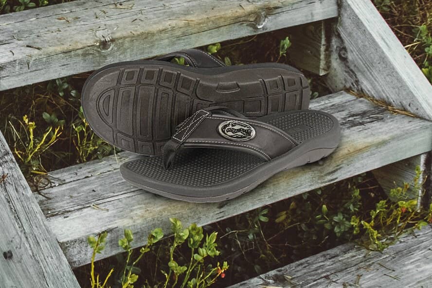 Florida Gators Men's Collegiate Brown Flip Flop Sandal.
