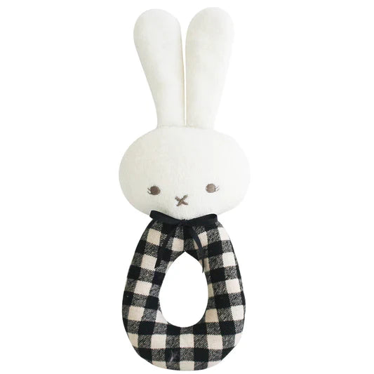 Alimrose Australian Linen Bunny Grab Rattle