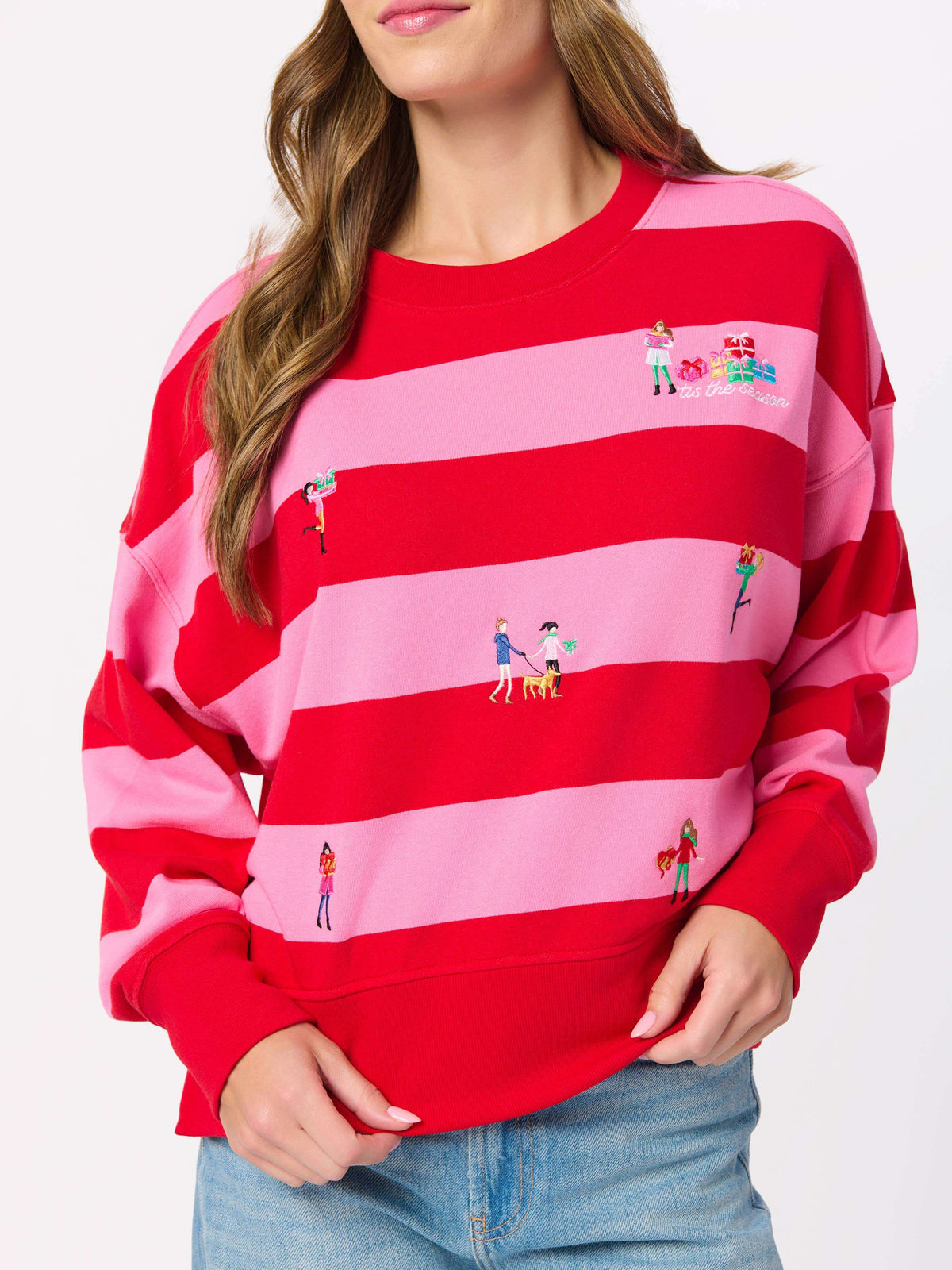 Gifting Embroidery Relaxed Sweatshirt