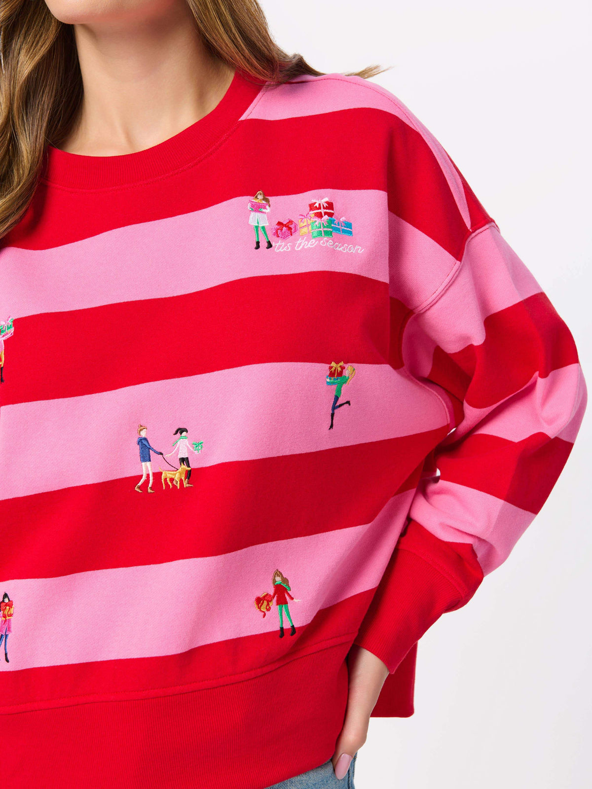Gifting Embroidery Relaxed Sweatshirt
