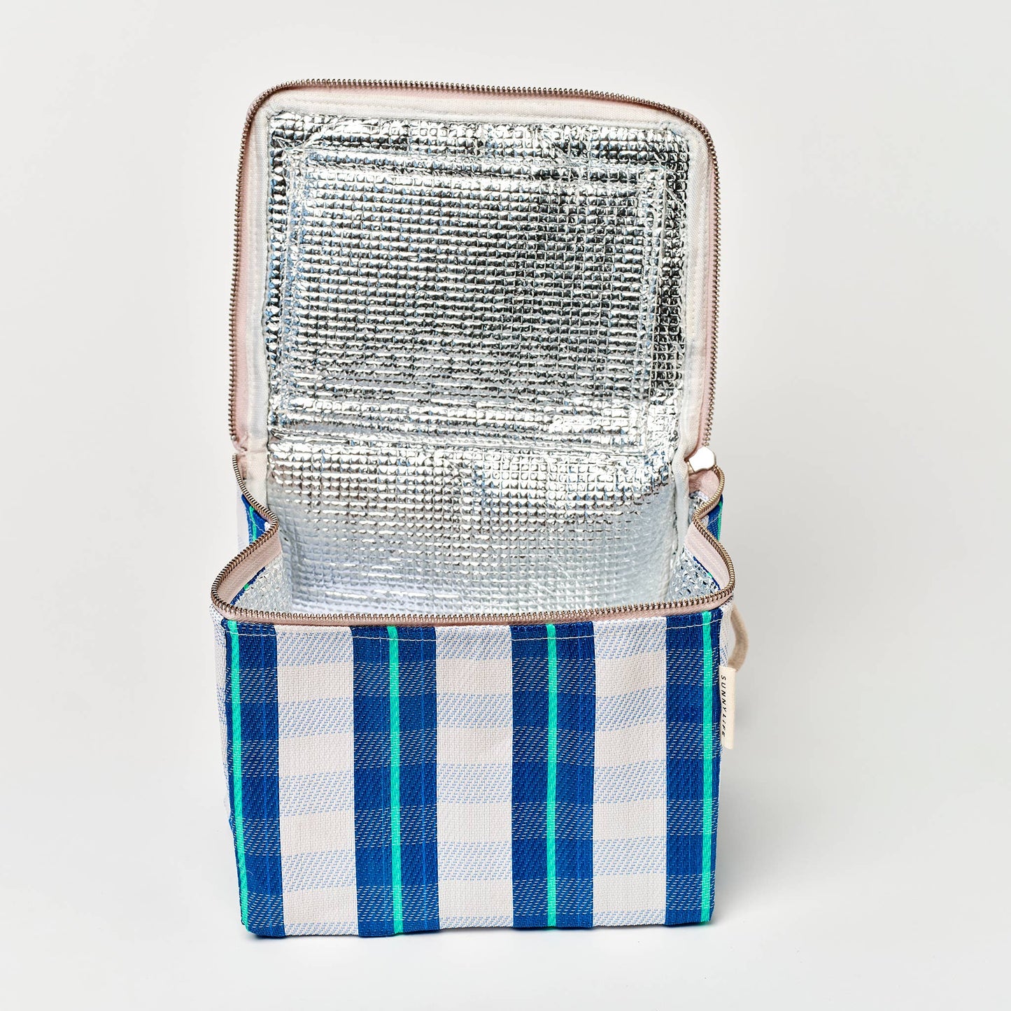 Recycled Nylon Lunch Cooler Bag La Mer Blue Neon