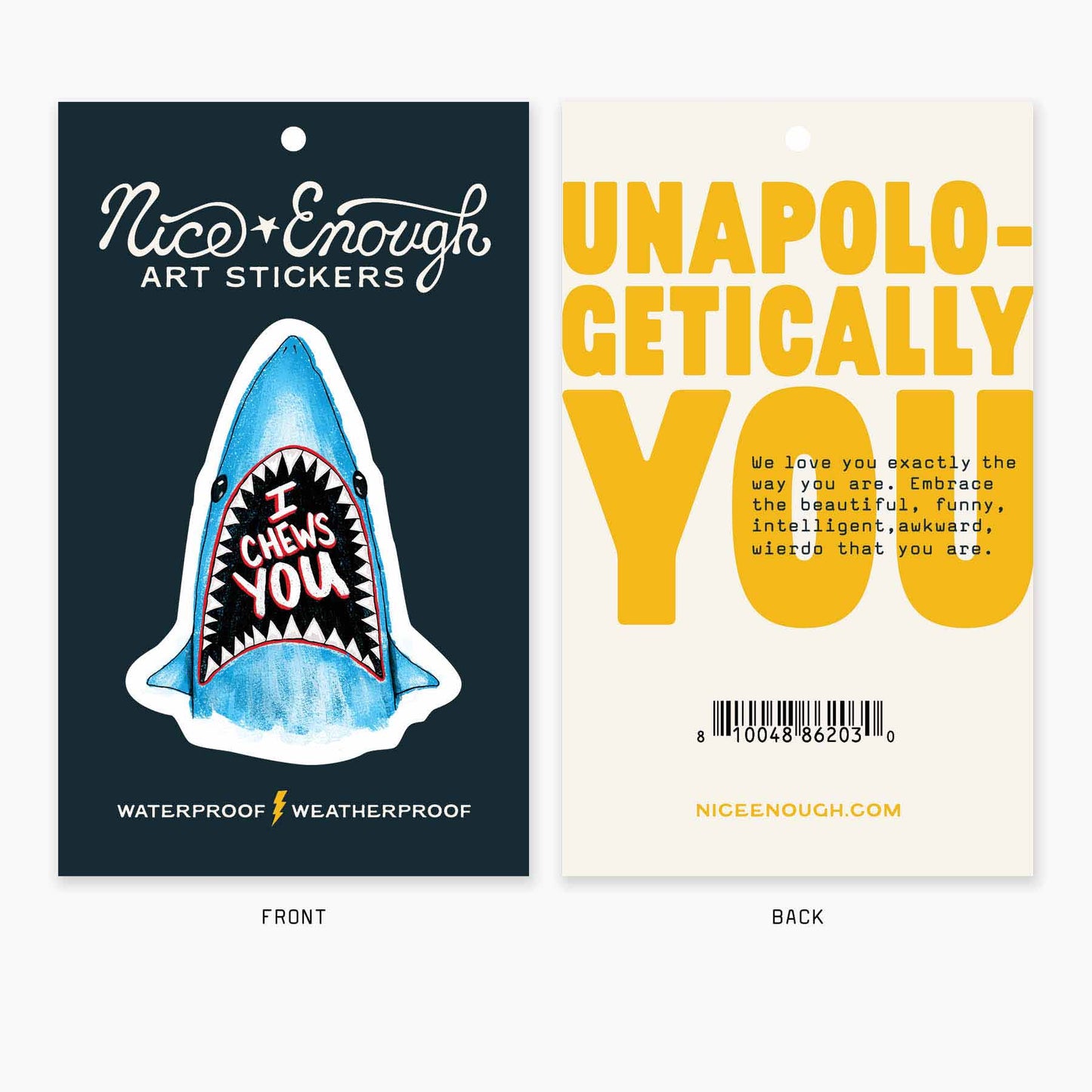 Chews You - 3" Art Sticker