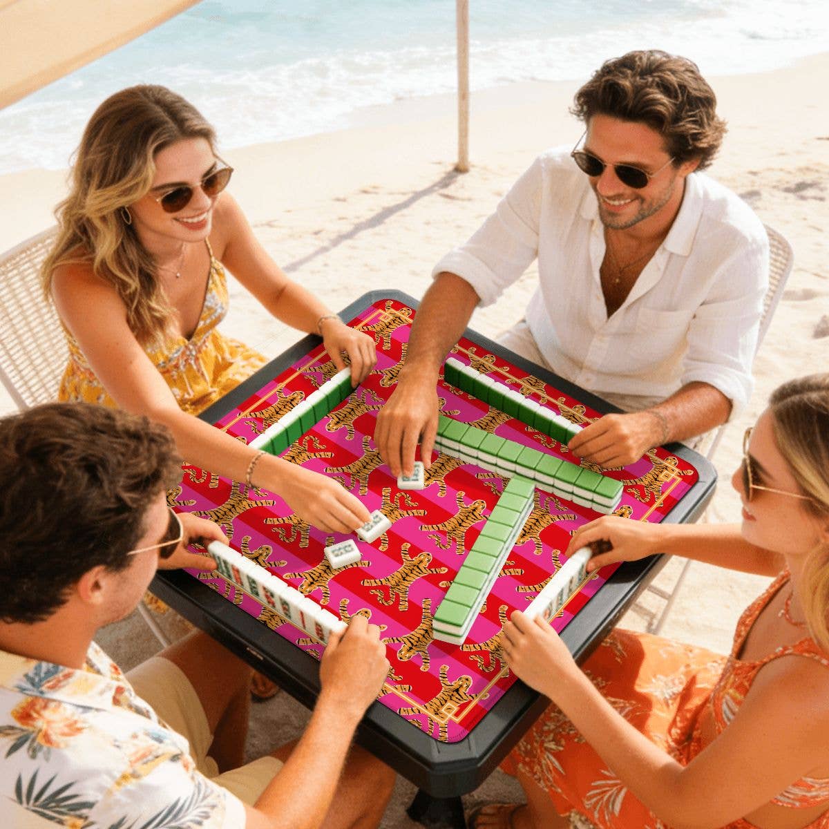 Mahjong Mat, Travel Size, Boutique Monogram