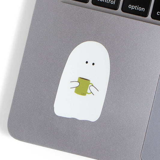 Cozy Ghost Halloween Decal Sticker