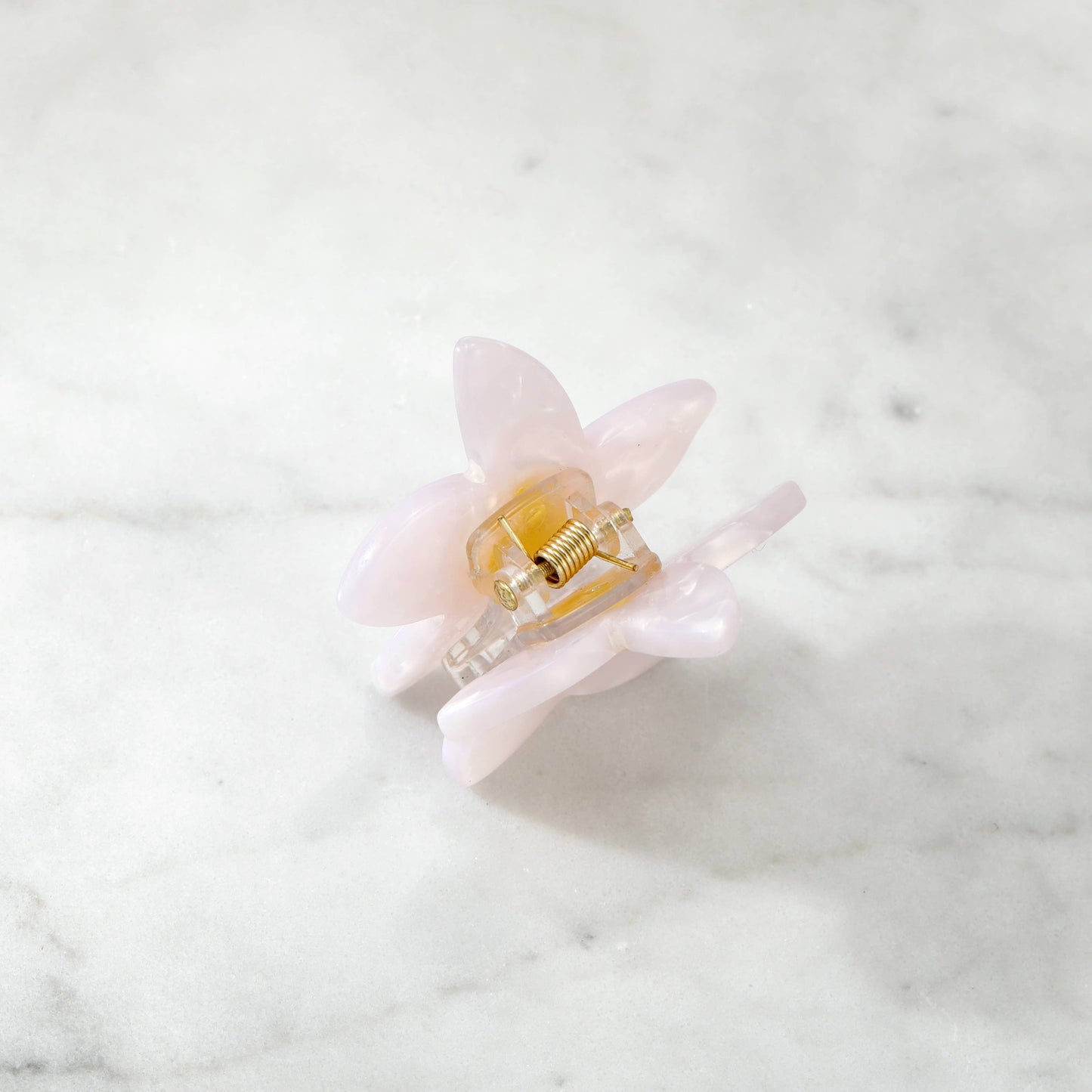 Eco-Friendly Plumeria Frangipani Hair Clip Claw, White