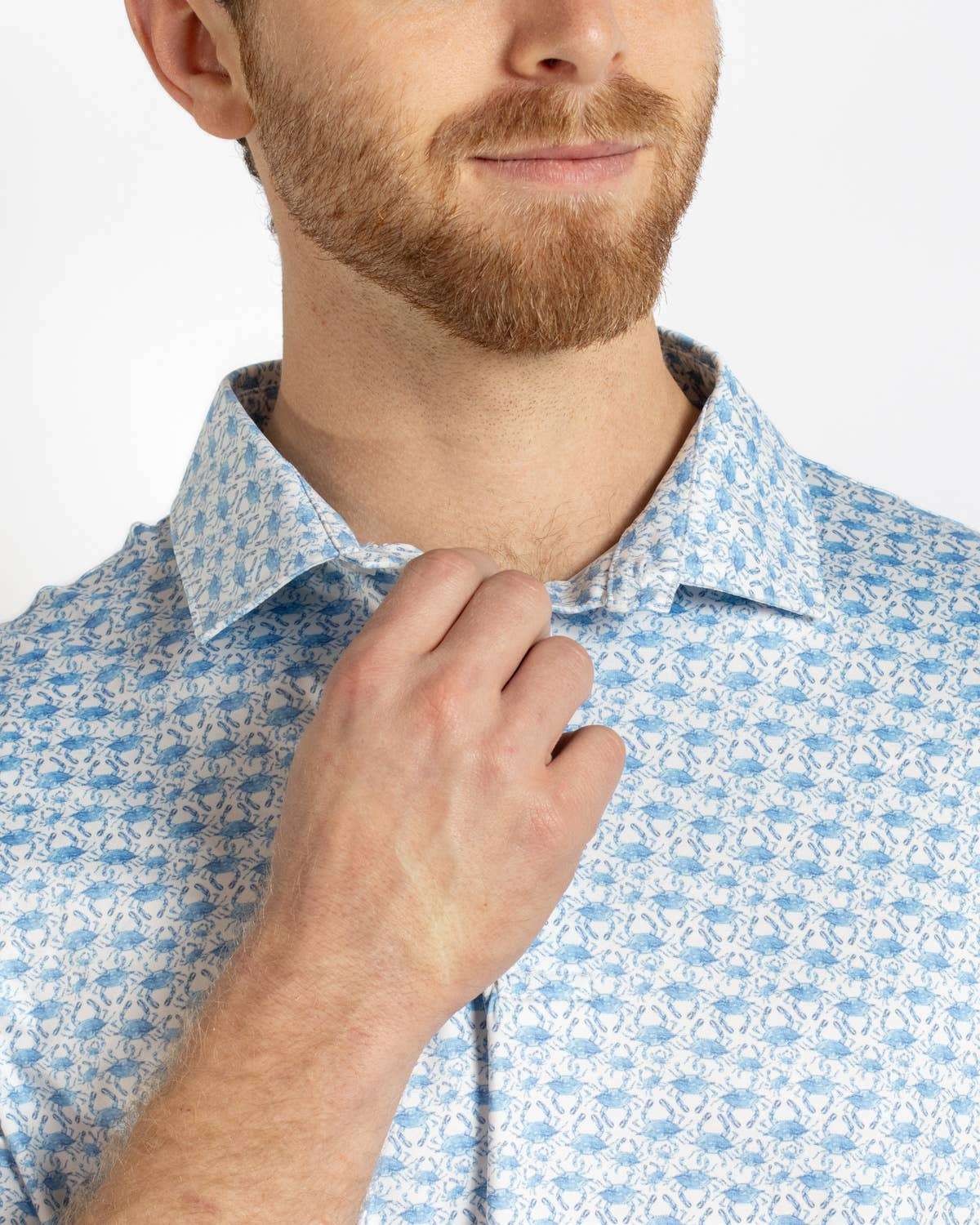 Men's Chesapeake Crab Performance Polo   Blue/White   -Asst.