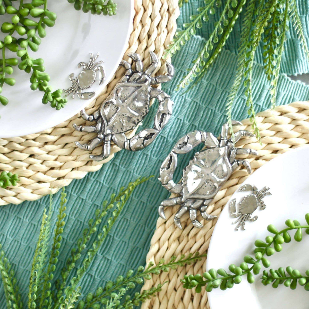 Crab Twisted Seagrass Placemats - set of 4