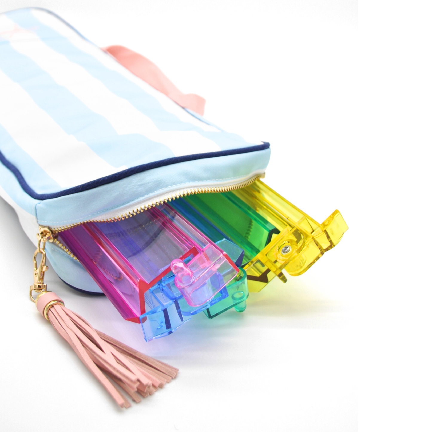 Traveling Tiles Mahjong Rack Bag (Poolside Blue)