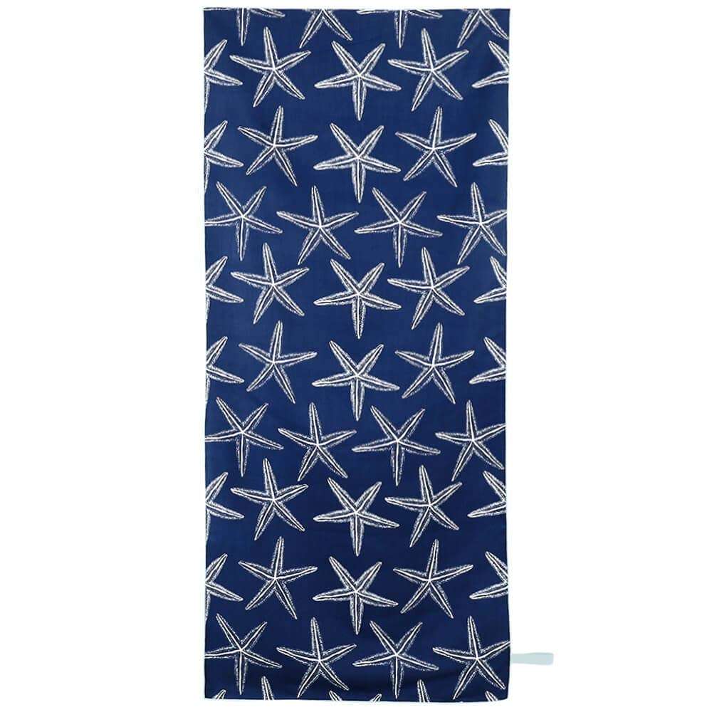 Starfish Navy Reversible Eco Beach Towel
