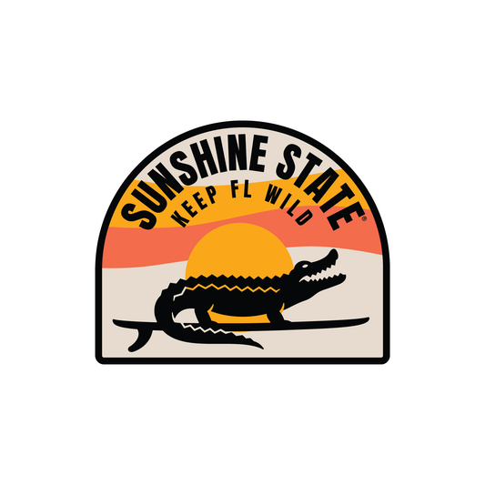 SURFING GATOR STICKER
