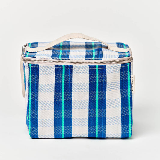 Recycled Nylon Lunch Cooler Bag La Mer Blue Neon