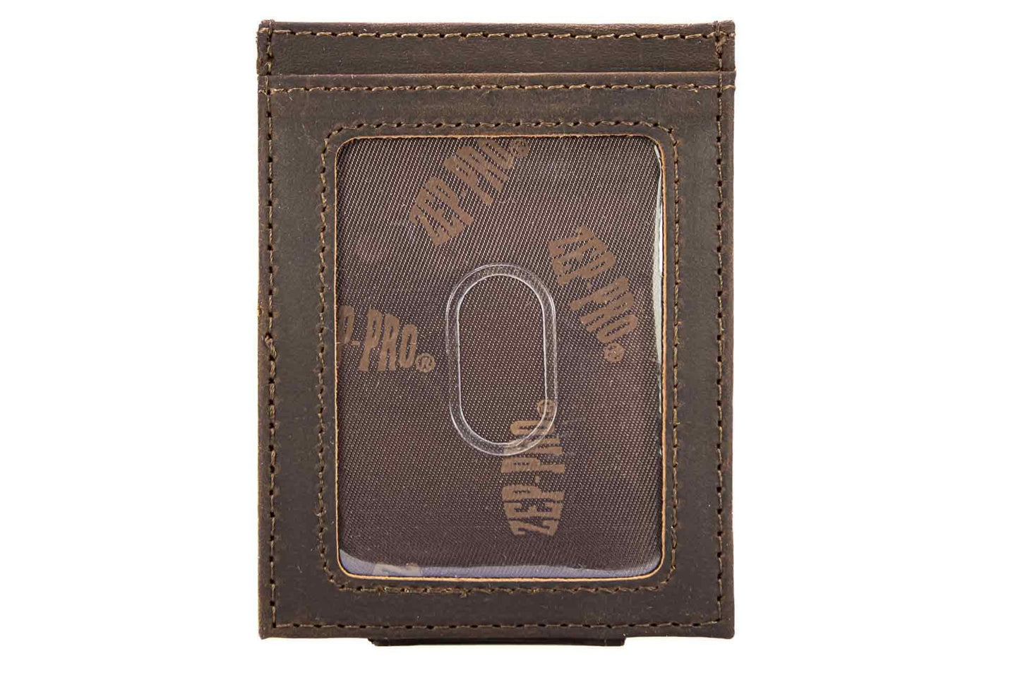 Georgia Bulldogs Men's  Magnetic Front Pocket Leather Wallet