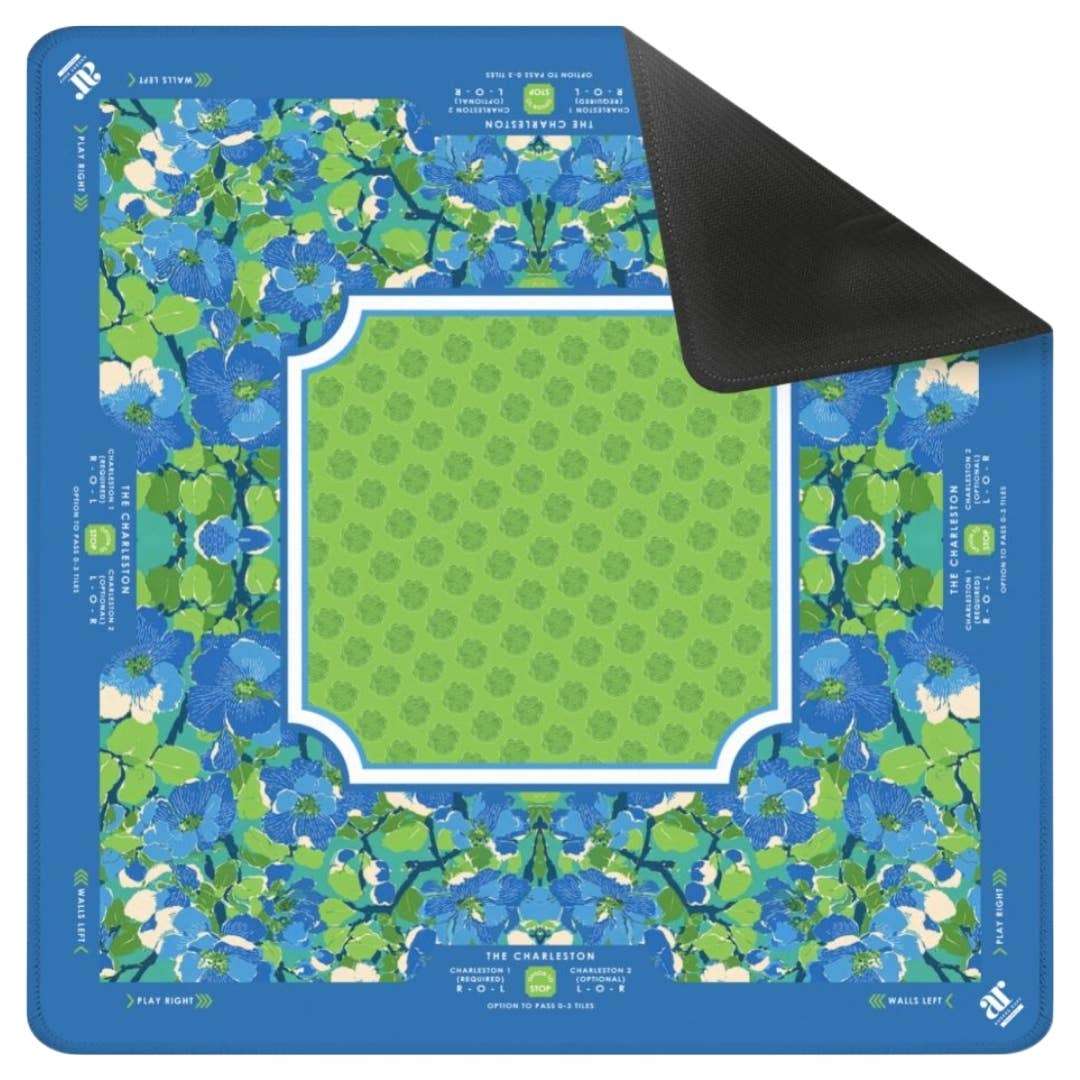 NEOPRENE Palm Beach Collection Mahjong Mat | Pink Blue Lime