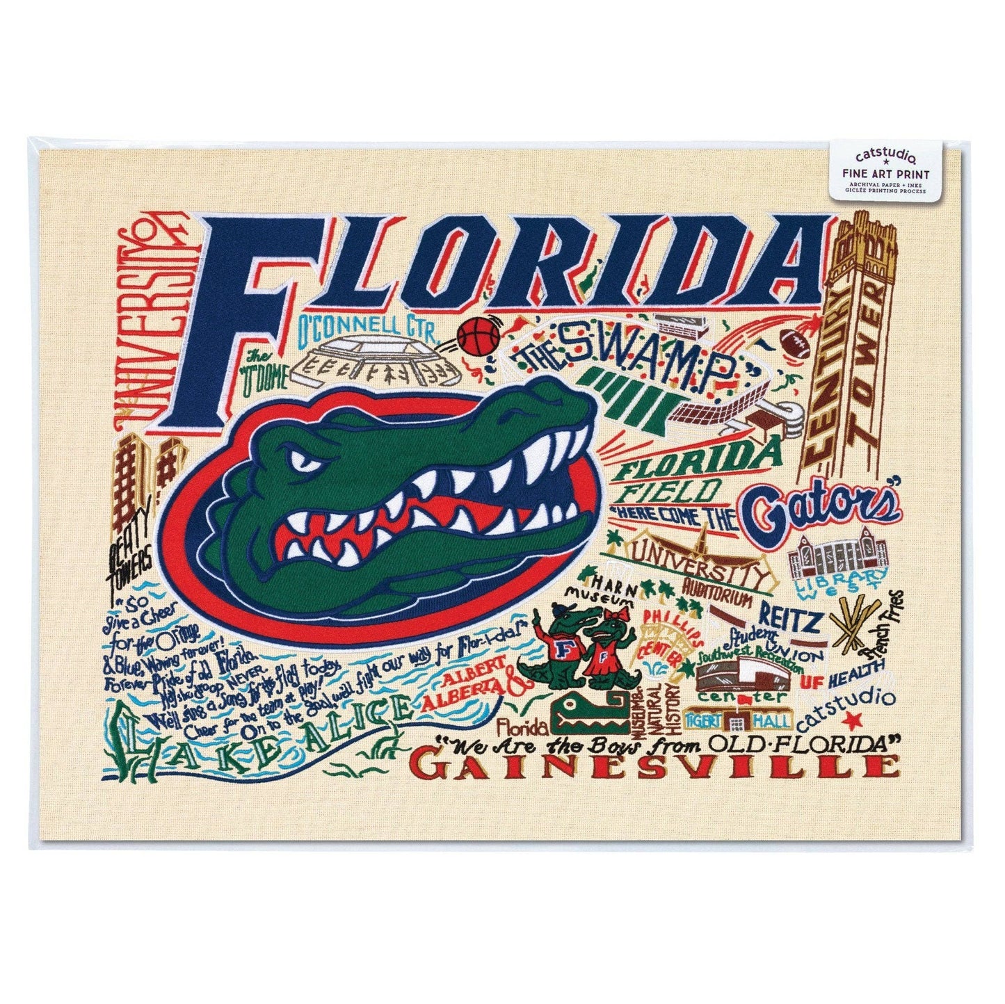 Florida, University of Collegiate Fine Art Print