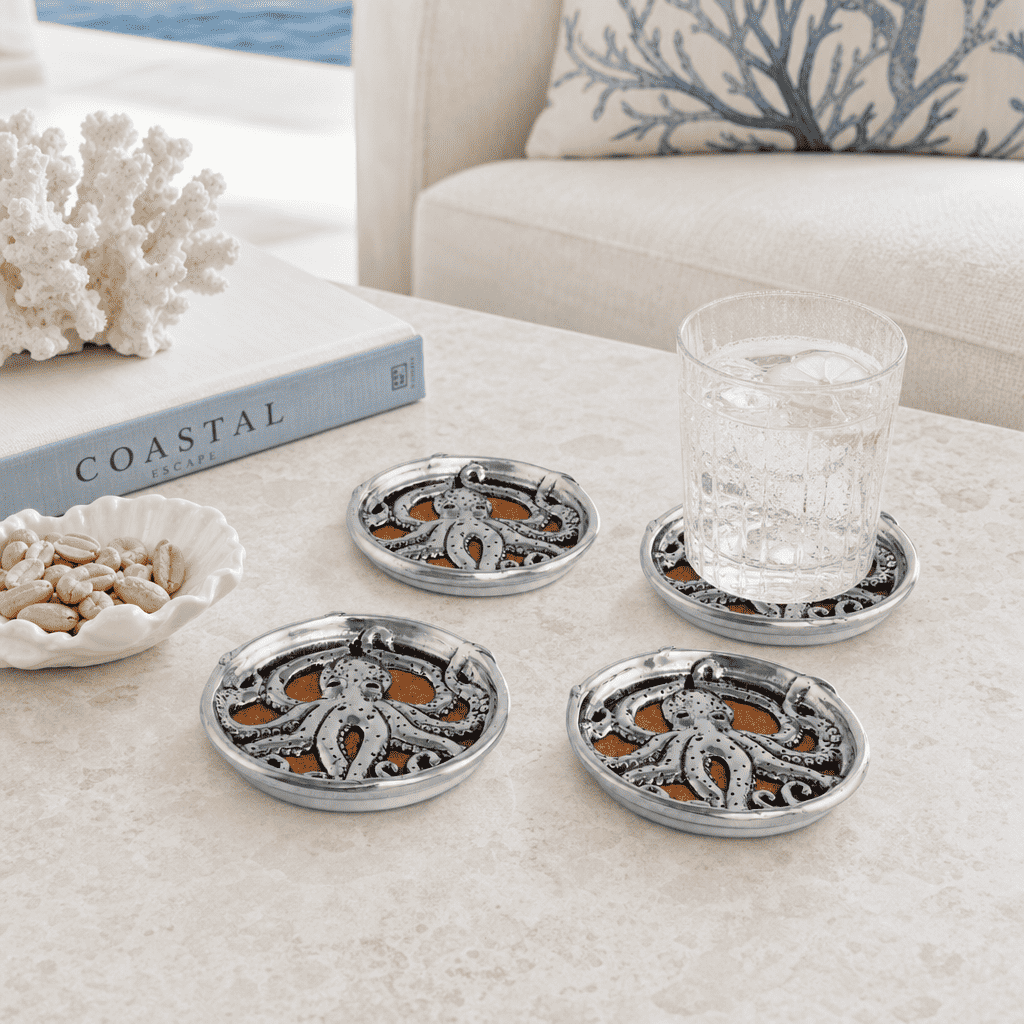 Octopus Drink Coaster Set of 4