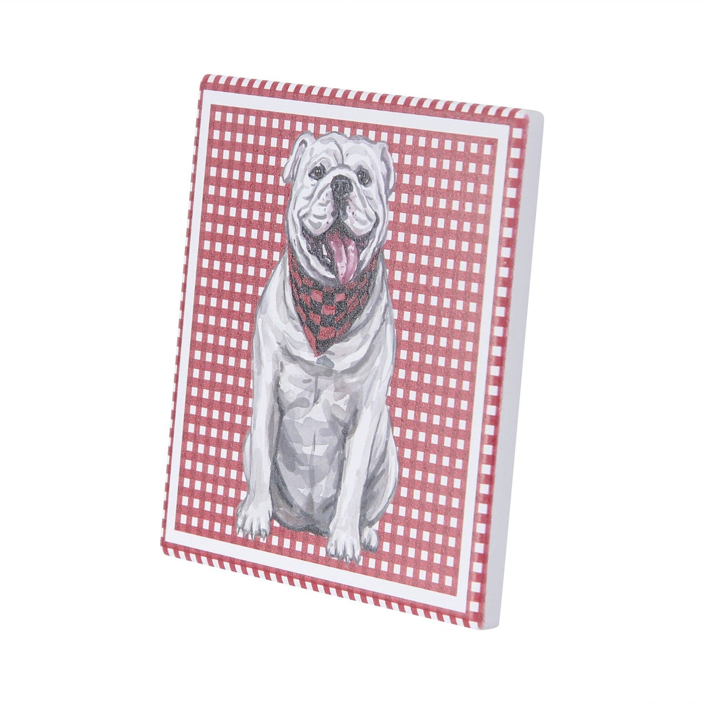 Watercolor Bulldog Ceramic Coaster