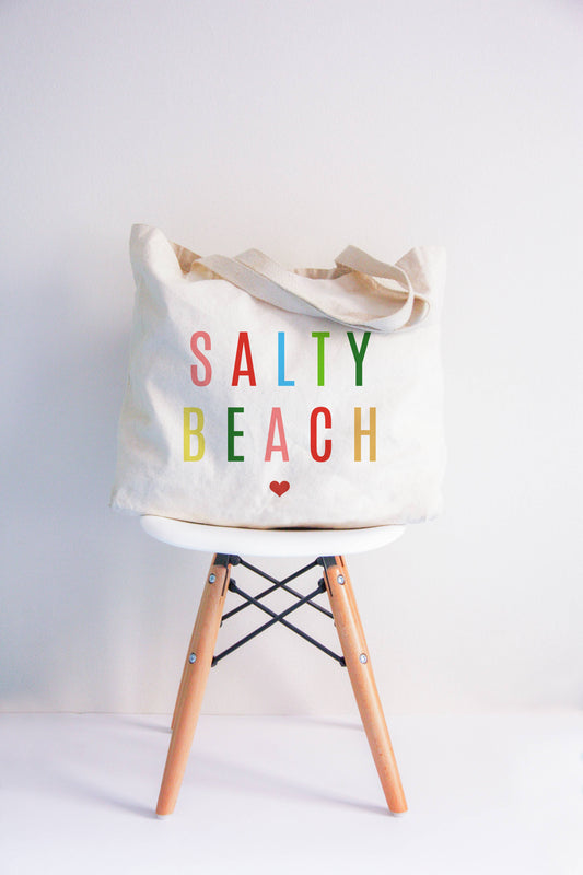 Colorful Salty Beach Tote Bag