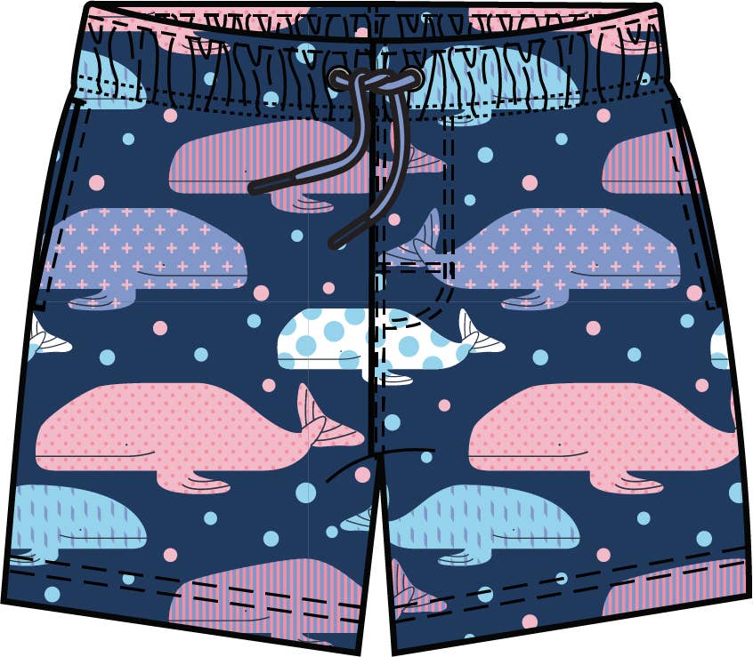 Boys Whale Harbor Performance Hybrid Swim Trunks