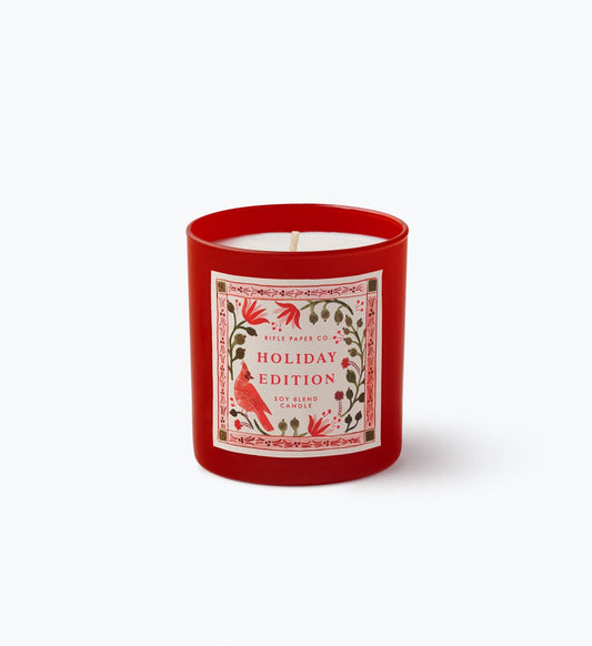 Cardinals Holiday 9.5 oz Glass Candle