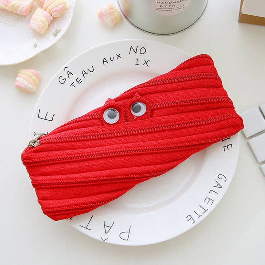 Pencil Case Caterpillar Zipper Large Capacity Cute