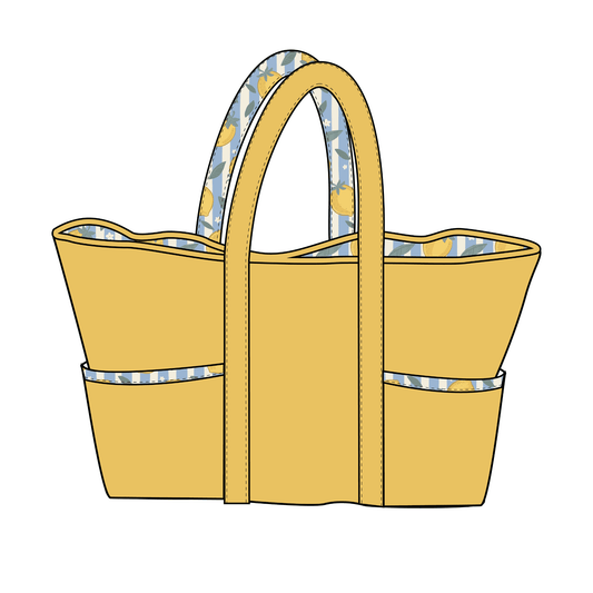 Lemon Grove Reversible Beach Bag