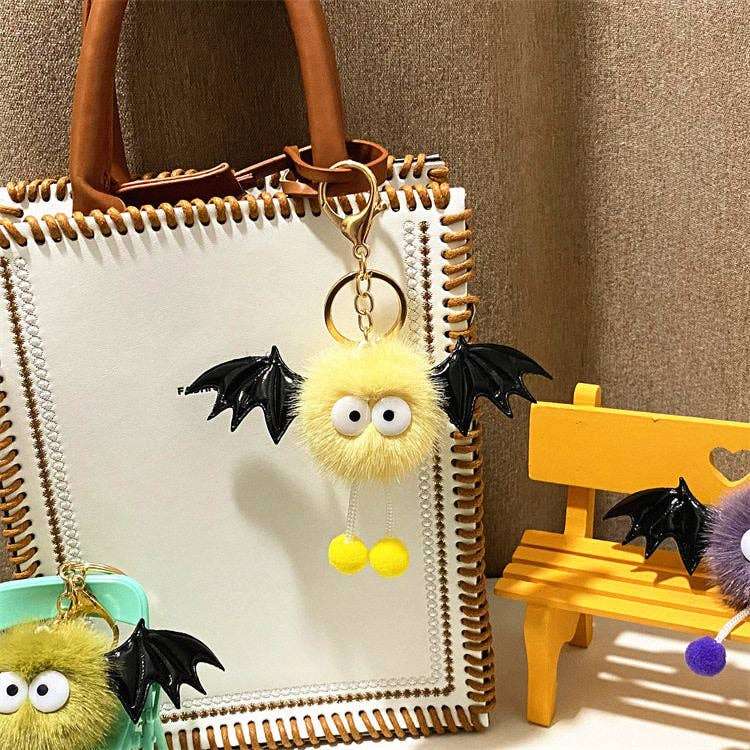 Cartoon Bat Plush Keychain